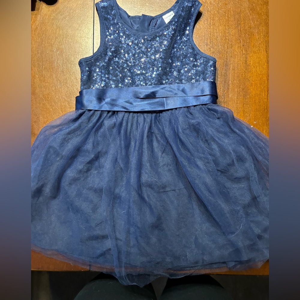 Elegant Navy Blue Kids Dress